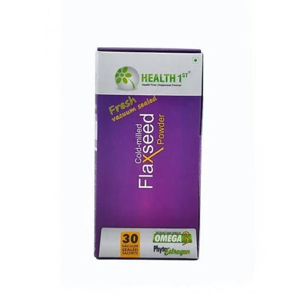 Health 1st Flaxseed Powder - Cold Milled - 10 Sachets