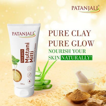 Patanjali Aloevera Multani Mitti Face Pack - 100 gm - Pack of 1
