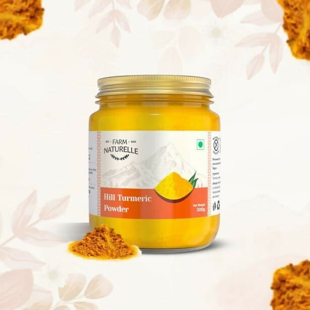 Farm Naturelle Himalayan Turmeric Powder Curcumin-Rich and Pure - 100 gm