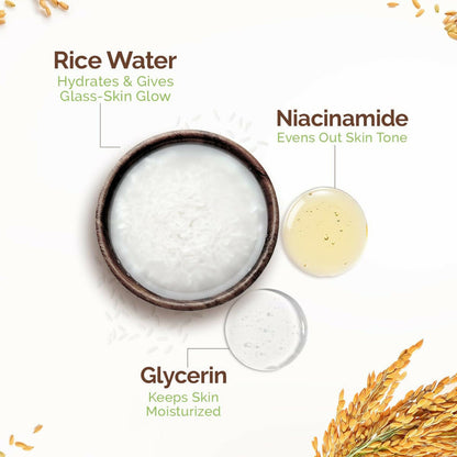 Mamaearth Rice Water Tone Up Face Cream with Rice Water & Niacinamide for Glass Skin - 50 gm