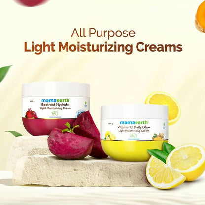 Mamaearth Vitamin C Daily Glow Light Moisturizing Cream with Turmeric & Vitamin C For Skin Brightening - 50 gm
