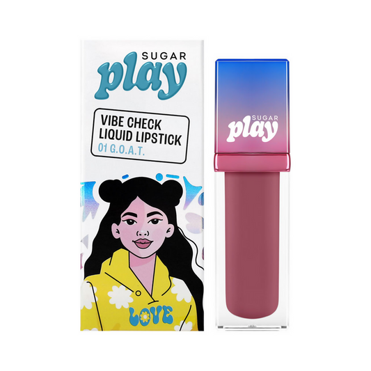 Sugar Play Vibe Check Liquid Lipstick - 01 G.O.A.T - 4.5 ml