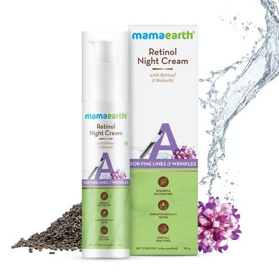 Mamaearth Retinol Night Cream with Retinol & Bakuchi - 50 gm