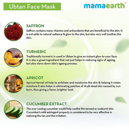 Mamaearth Ubtan Face Mask - 100 gm - Pack of 1