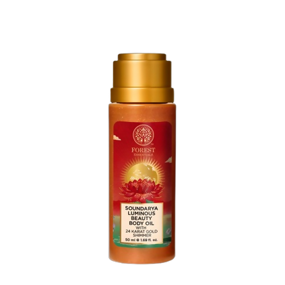 Forest Essentials Soundarya Luminous Beauty Body Oil with 24 Karat Gold Shimmer - 50 ml