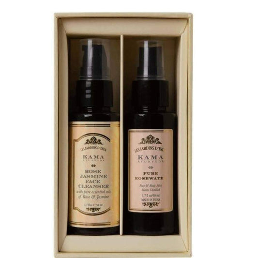 Kama Ayurveda Rose & Jasmine Face Care Gift Box - 100 ml