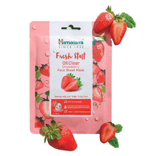 Himalaya Fresh Start Oil Clear Strawberry Face Sheet Mask - 30 gm