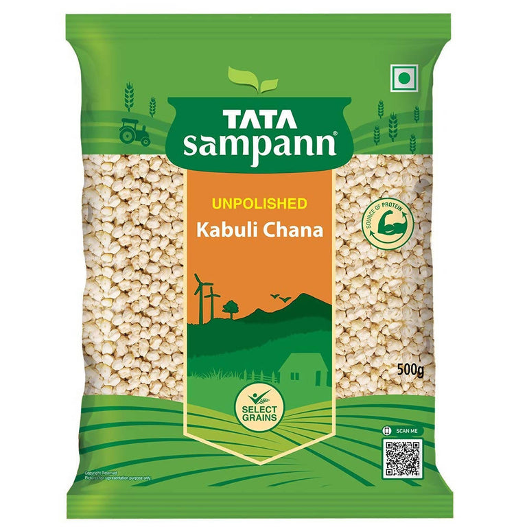 Tata Sampann Unpolished Kabuli Chana - 500 gm