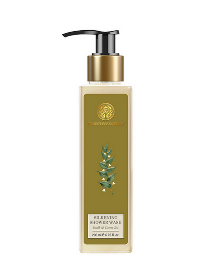 Forest Essentials Travel Size Silkening Shower Wash Oudh & Green Tea - 50 ml