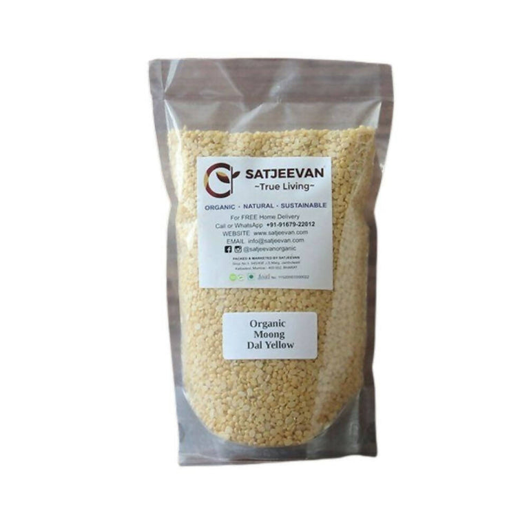 Satjeevan Organic Moong Dal Yellow - 500 gm