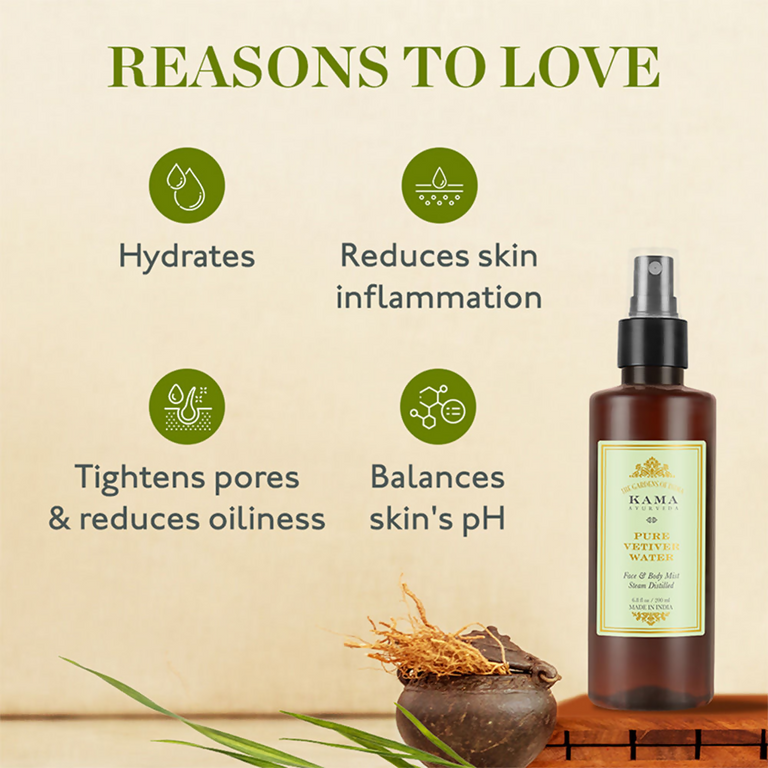 Kama Ayurveda Mini Pure Vetiver Water - 50 ml
