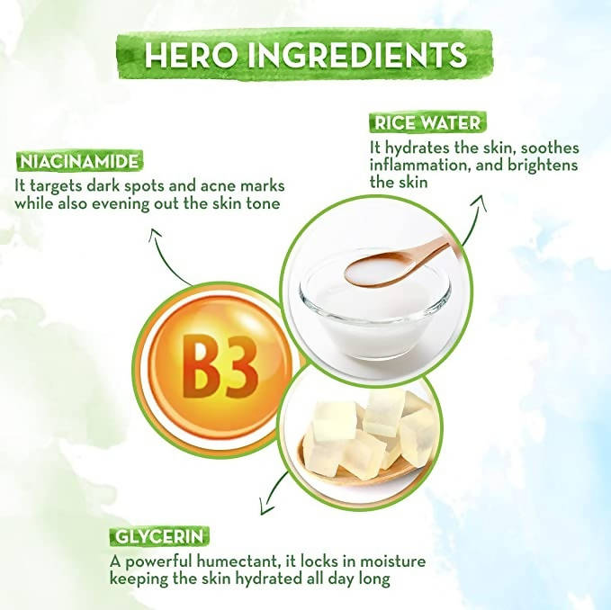 Mamaearth Rice Day Cream With Rice Water & Niacinamide - 50 gm