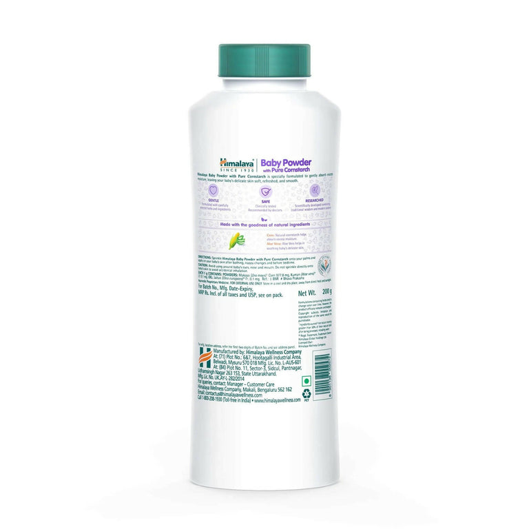 Himalaya Baby Powder with Pure Cornstarch - 100 gm