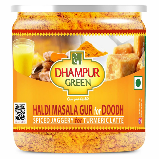 Dhampur Green Haldi Masala Gur for Doodh - 250 gm