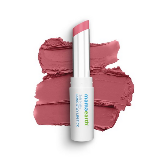 Mamaearth Soft Matte Long Stay Lipstick - Berry Nude - 3.5 gm