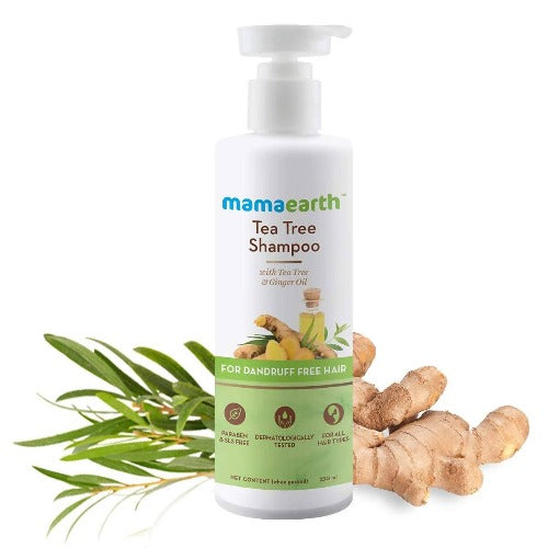 Mamaearth Tea Tree Anti Dandruff Shampoo For Dandruff Free Hair - 250 ml