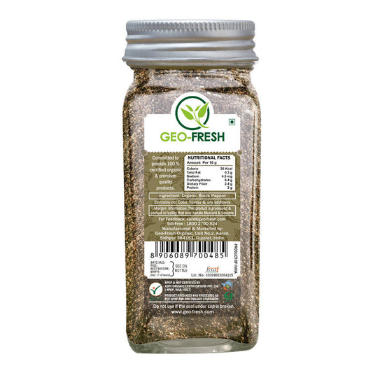 Geo-Fresh Organic Black Pepper Coarse - 55 gm