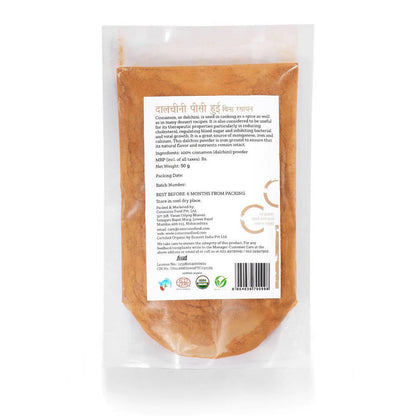 Conscious Food Organic Cinnamon Powder (Dal Chini) - 50 gm