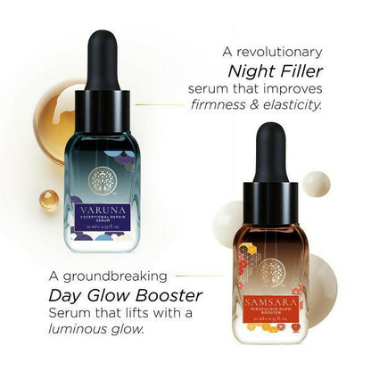Forest Essentials High-Performance Day & Night Face Serums Duo - combo