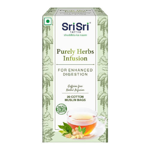 Sri Sri Tattva Infusion Cotton Muslin Bag - Hibiscus - 20 Bags