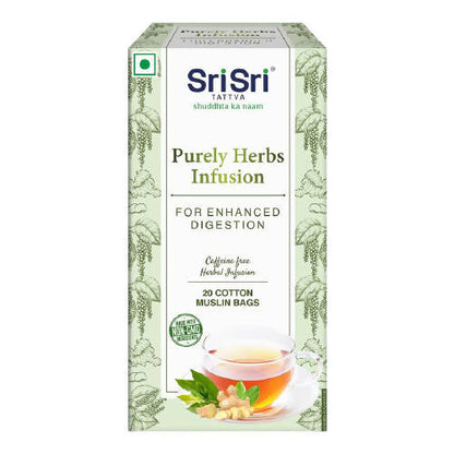 Sri Sri Tattva Infusion Cotton Muslin Bag - Hibiscus - 20 Bags