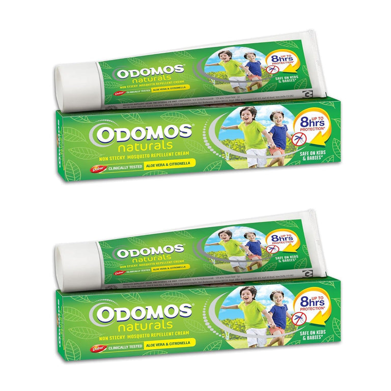 Dabur Odomos Naturals Non-Sticky Mosquito Repellent Cream - 50 gm - Pack of 1