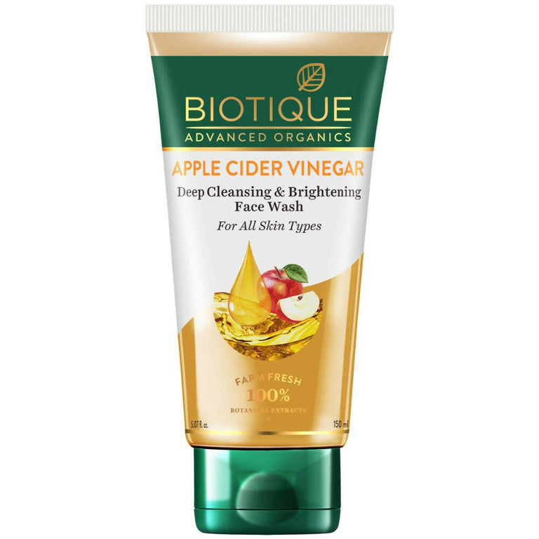 Biotique Apple Cider Vinegar Deep Cleansing & Brightening Face Wash - 150 ml