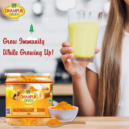Dhampur Green Haldi Masala Gur for Doodh - 250 gm