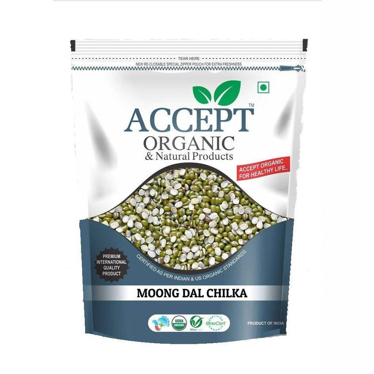 Accept Organic Moong Dal Chilka - 1 Kg