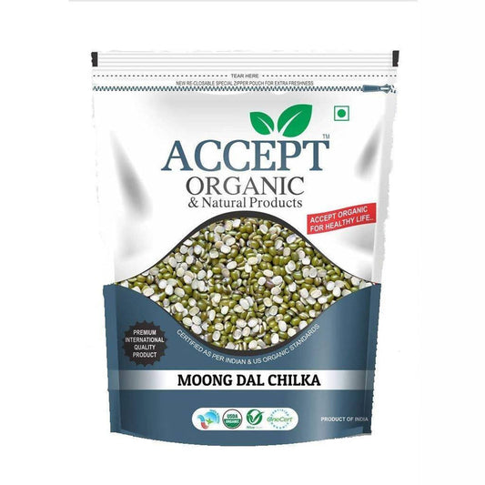 Accept Organic Moong Dal Chilka - 1 Kg