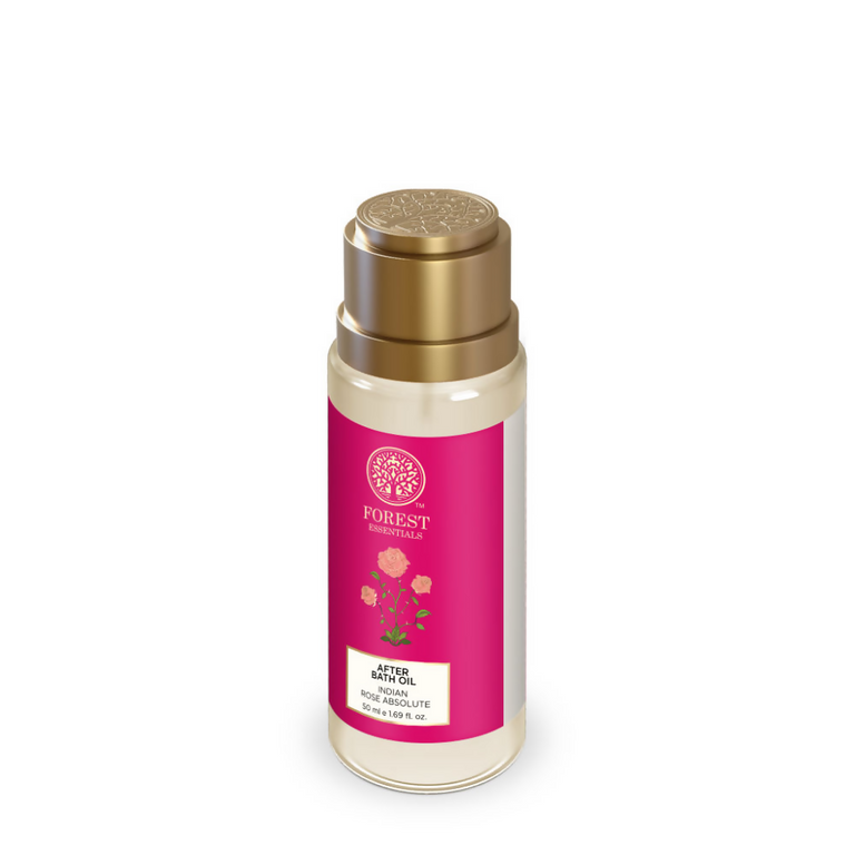 Forest Essentials After Bath Oil Indian Rose Absolute - Nourishing After Shower Body Oil - 50 ml