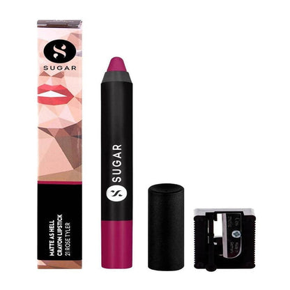 Sugar Matte As Hell Crayon Lipstick - Rose Tyler (Deep Rose)