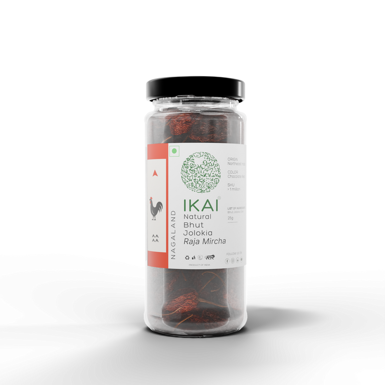 IKAI Natural Bhut Jholokia (King Chilli) - 25 gm