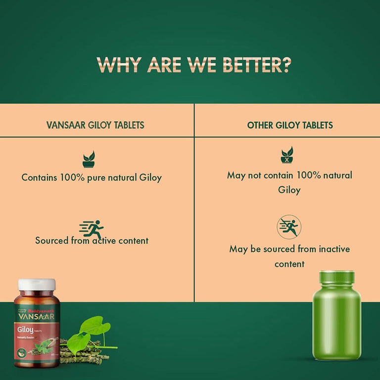Baidyanath Vansaar Giloy Tablets - 60 Tabs