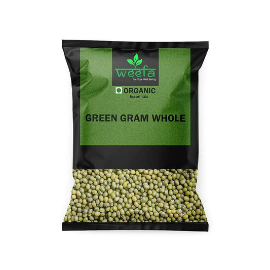 Weefa Organic Green Gram Whole - 500 gm