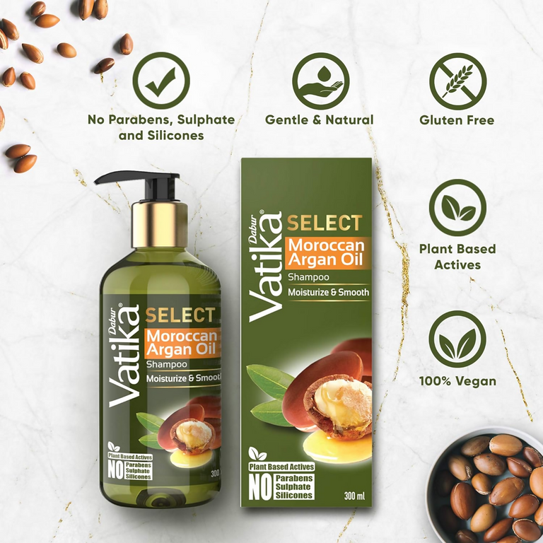 Dabur Vatika Select Moroccan Argan Oil Shampoo - 300 ml