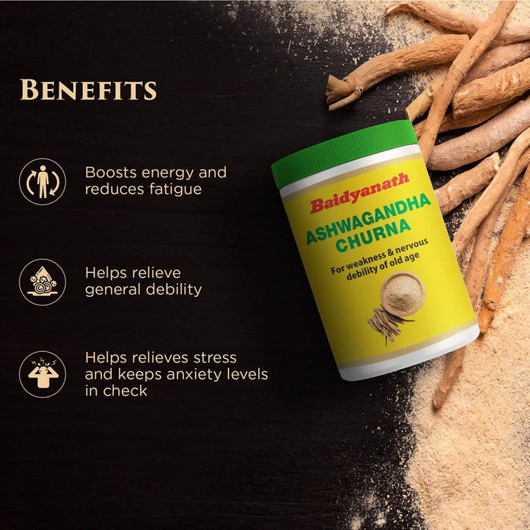 Baidyanath Ashwagandha Churna - Pack of 1 - 100 gm