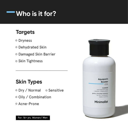 Minimalist Aquaporin Booster 05% Cleanser - 100 ml