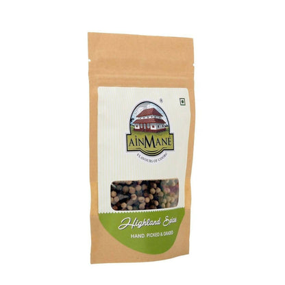 Ainmane Whole Black & White Pepper - 100 gm