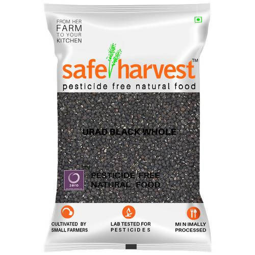 Safe Harvest Urad Black Whole - 500 gm