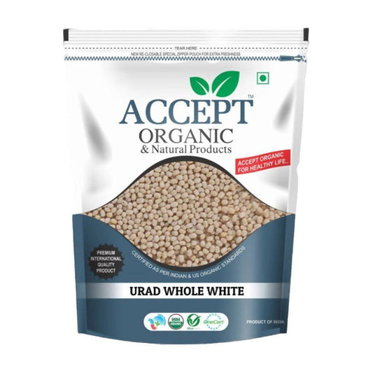Accept Organic Urad Whole White - 1 Kg