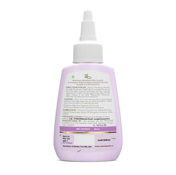 Mamaearth Rosemary Hair Growth Scalp Serum with 95% Pure Rosemary Oil - 50 ml