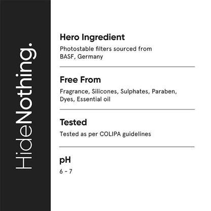 Minimalist Sunscreen SPF 60 PA ++++ For Sensitive Skin Broad Spectrum Sunscreen With Potent Antioxidants & Advanced Filters - 50 gm