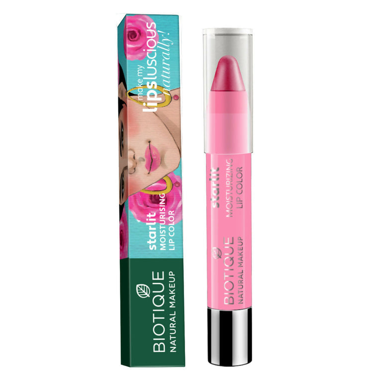 Biotique Starlit Moisturising Lipcolor - Carnation Angel-P210 - 3.5 gm
