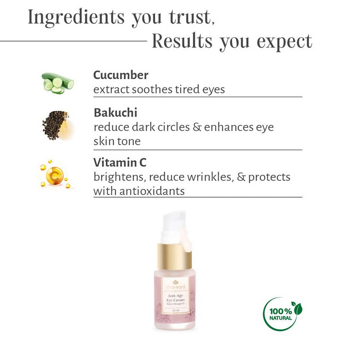 Shankara by Sri Sri Tattva Anti-Age Eye Cream - 15 ml
