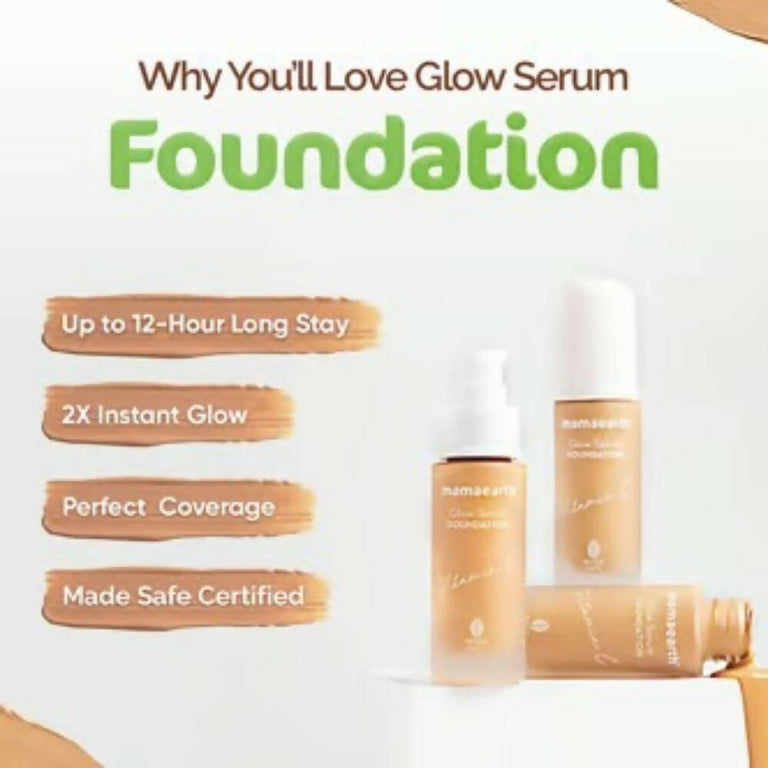 Mamaearth Glow Serum Foundation-Natural Glow - 30 ml