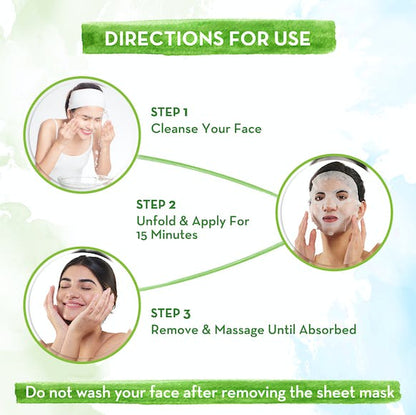 Mamaearth Rice Water Bamboo Sheet Mask - 25 gm - Pack of 1