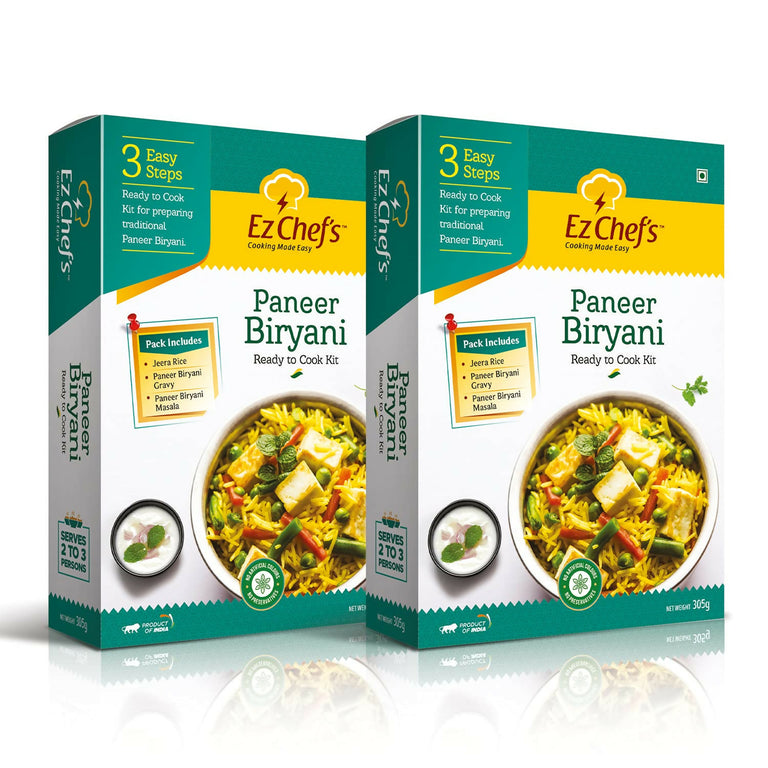 Ez Chef's Paneer Biryani Kit - 305 gm - Pack of 2
