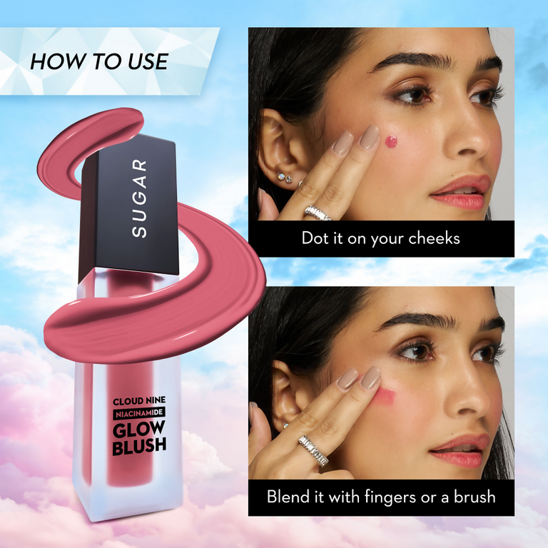 SUGAR Cloud Nine Niacinamide Glow Blush - 05 Bingo Plum - 7.6 ml