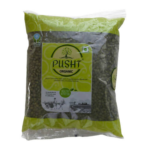 Pusht Organic Sabut (Whole) Moong Dal (Green Gram) - 1 kg